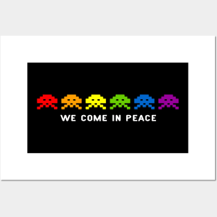 We come in peace Posters and Art